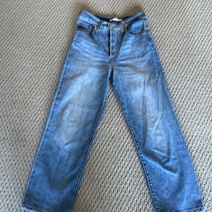 Levi’s ribcage straight leg denim jeans